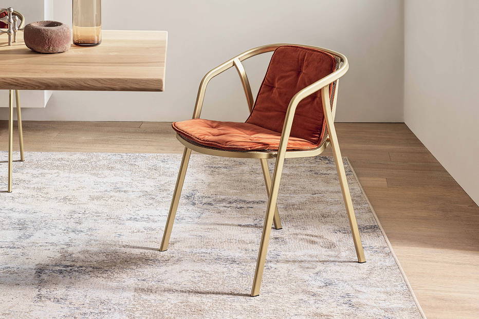 Ines upholstered dining chair by Bontempi Casa