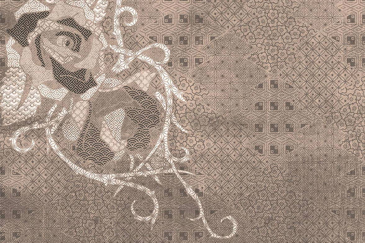 Rose Pattern 13RP01 by LondonArt Rose Pattern 13RP01 by LondonArt