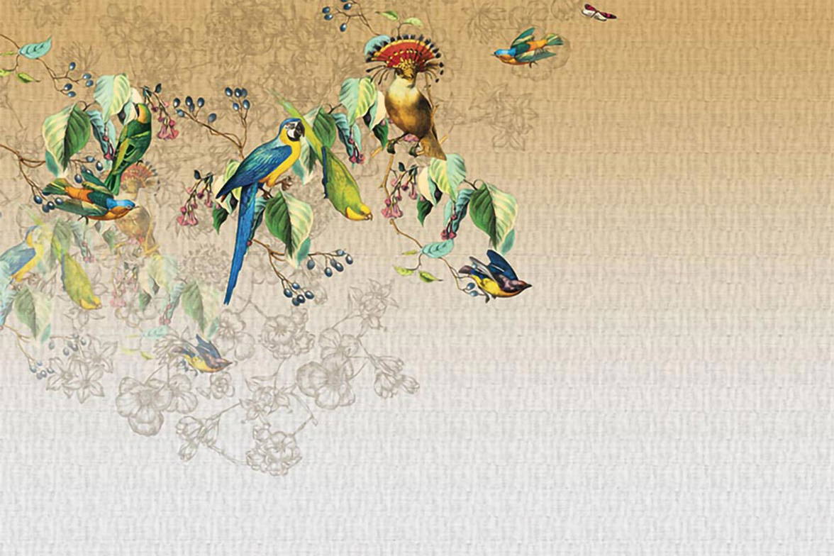 Valery's Parrot 13VP01 wallpaper by LondonArt Valery's Parrot 13VP01 wallpaper by LondonArt