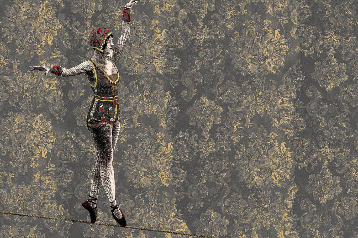 The Circus Leaves Town 14059-1A wallpaper by LondonArt