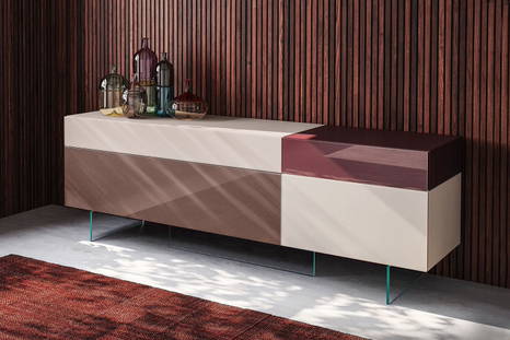 36e8 0247 sideboard by Lago (finish A: Iuta, finish B: Amaranto, finish C: Mattone)