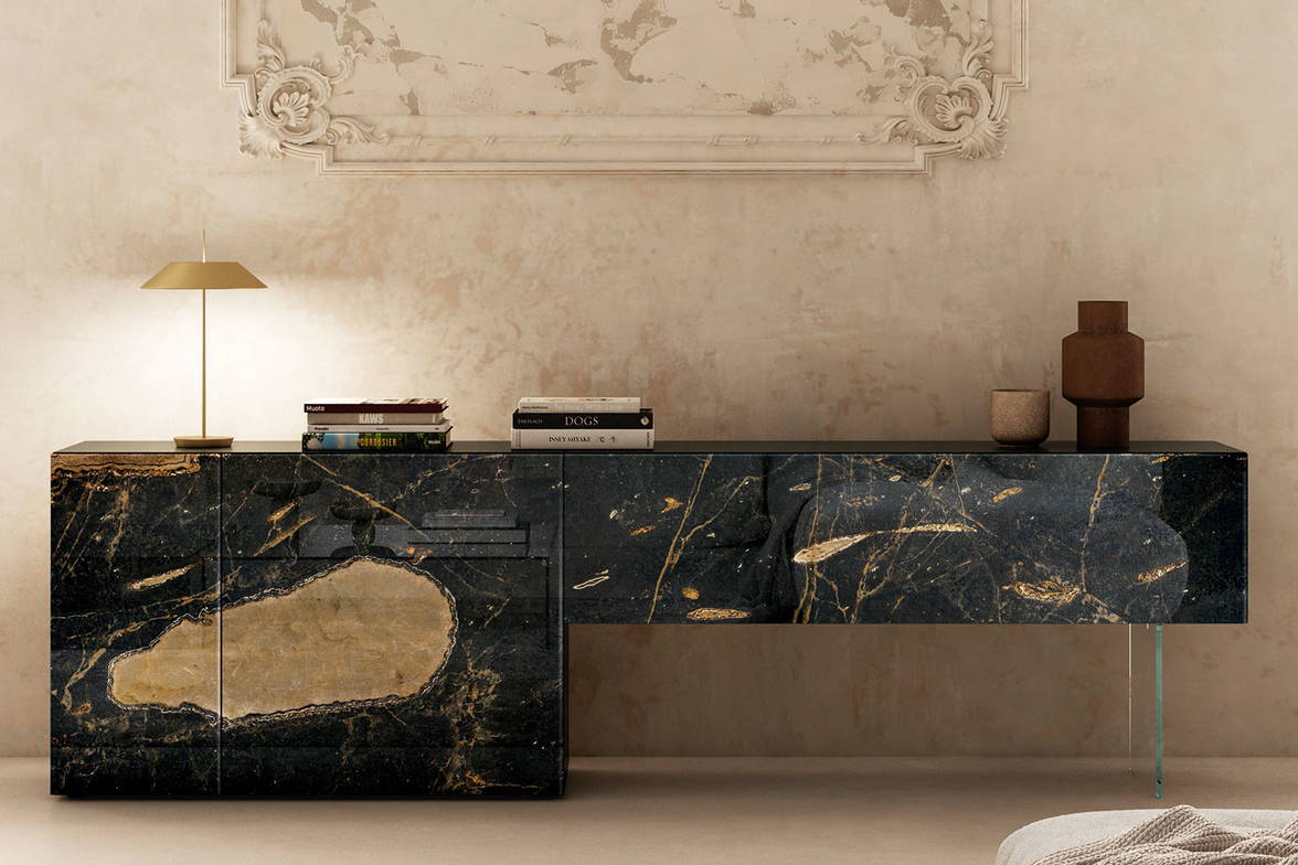 The 36e8 0383 Sideboard by Daniele Lago for Lago. The 36e8 0383 Sideboard by Daniele Lago for Lago.