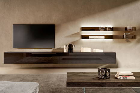 36e8 1397 wall unit with an Air coffee table