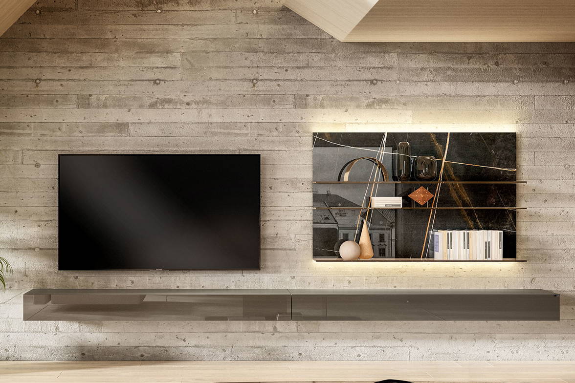 36e8 1398 wall unit by Daniele Lago for Lago 36e8 1398 wall unit by Daniele Lago for Lago