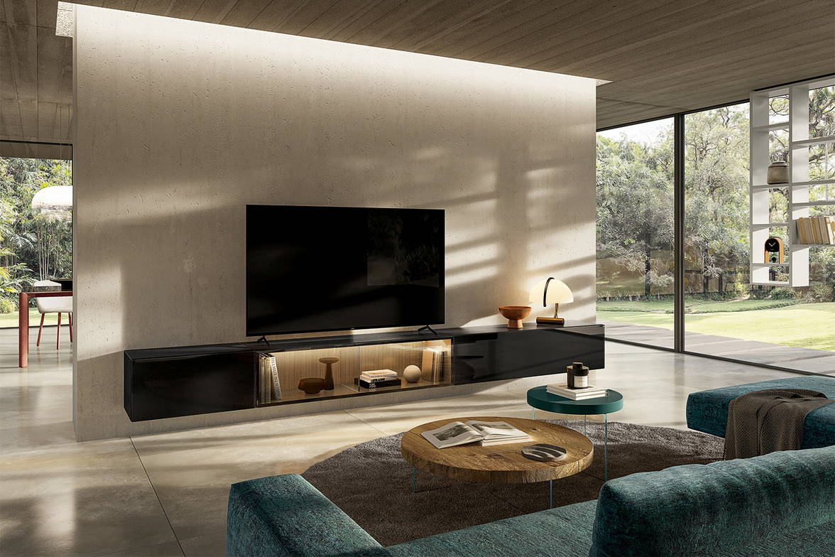 The 36e8 2852 TV Stand with the Air round coffee tables0 The 36e8 2852 TV Stand with the Air round coffee tables0