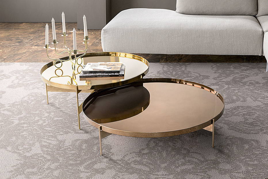 Abaco metallic coffee tables by Pianca