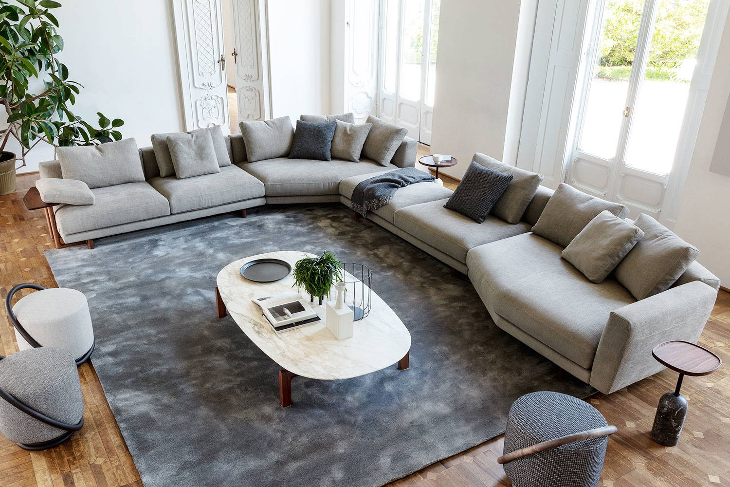Abacus Composition D Sectional Sofa