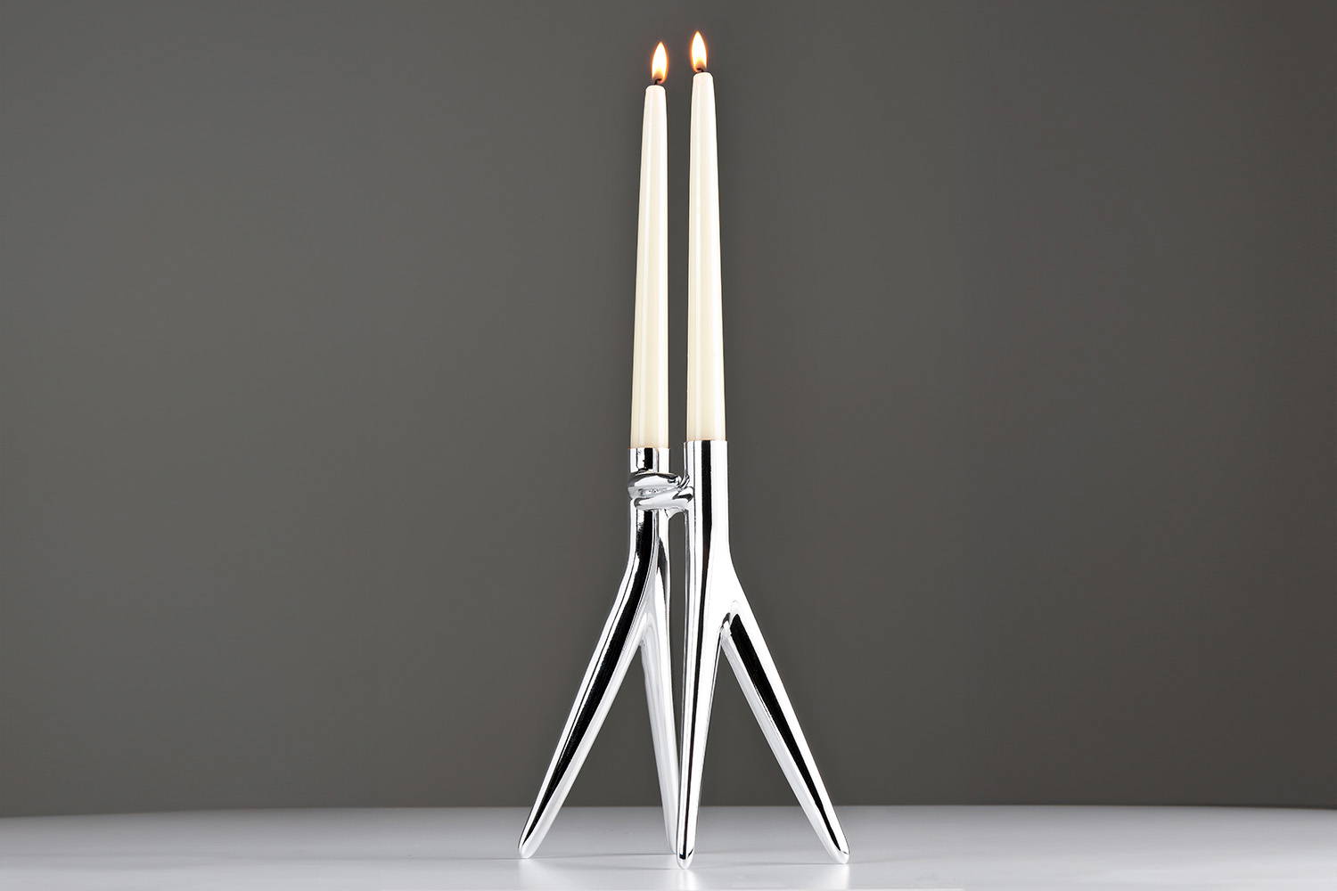 Abbracciaio Candle Holder designed by Philippe Starck and Ambroise Maggiar for Kartell