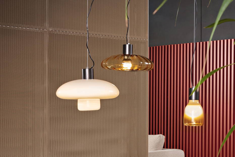 Acquerelli double glass and acquerelli suspensions light by Bonaldo