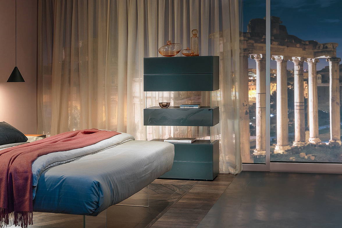 Air 0681 chest by Lago in a bedroom setting Air 0681 chest by Lago in a bedroom setting