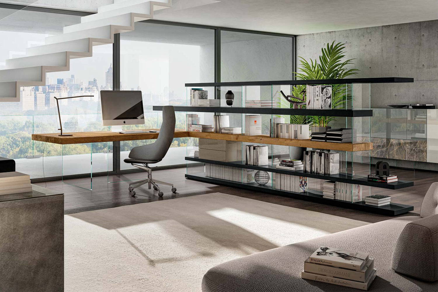 Air 1255 Bookshelf with Desk