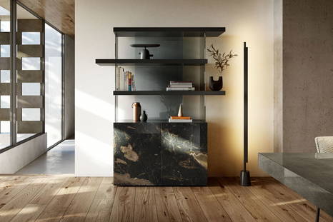 Air 1464 bookshelf by Daniele Lago for Lago