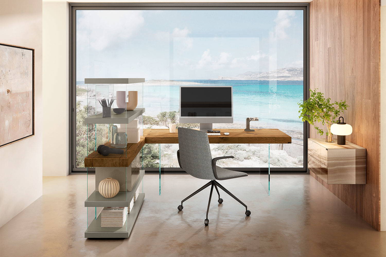 Air 1912 Bookshelf with Desk