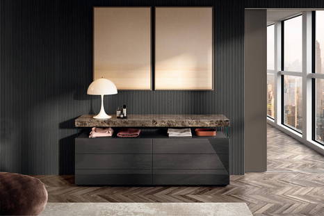 The Air 2139 dresser by Daniele Lago for Lago.