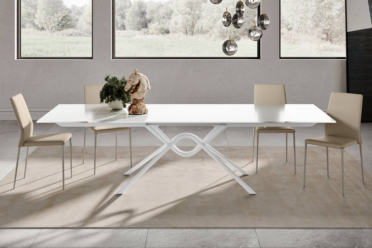 Air extension dining table by Ingenia Casa
