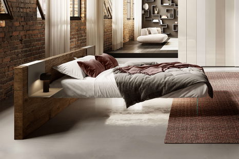 Air Wide Wood Bed