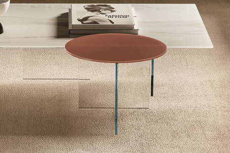 Air glass end table by Lago