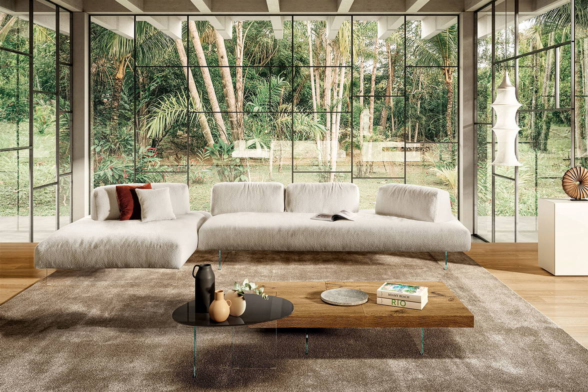 Air soft free 1916 sectional sofa with chaise by Daniele Lago for Lago Air soft free 1916 sectional sofa with chaise by Daniele Lago for Lago