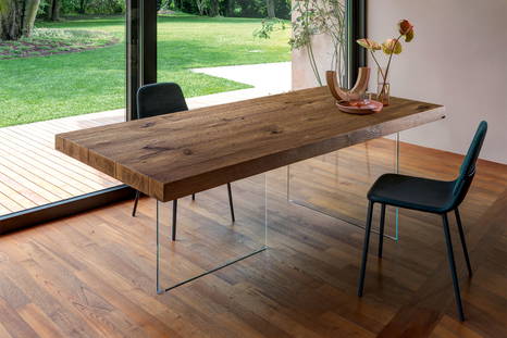Air wood table by Lago