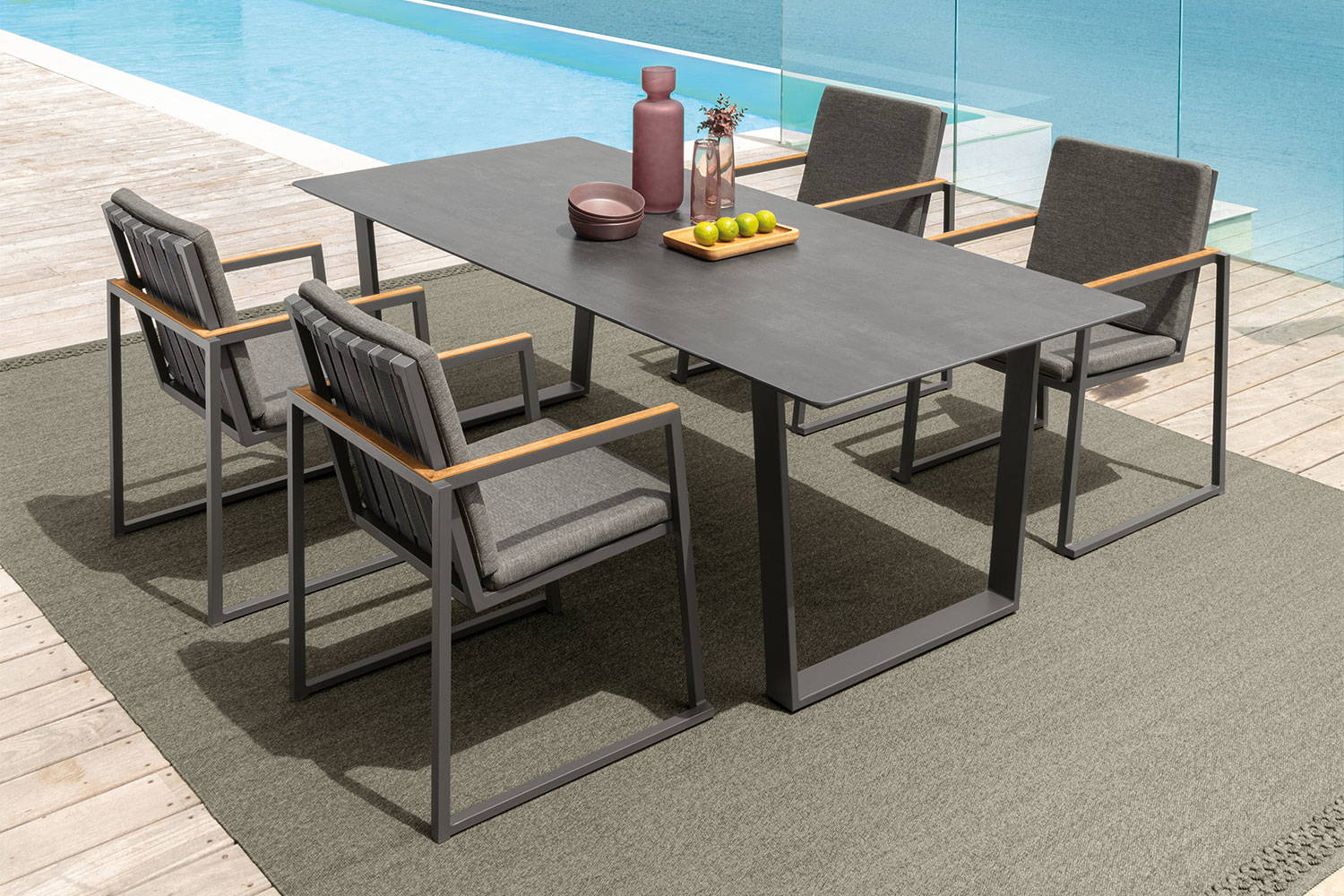 Alabama Alu Dining Armchair - Thumbnail 5
