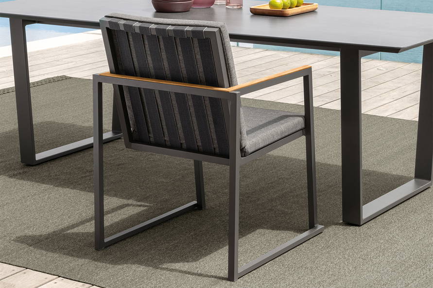 Alabama Alu Dining Armchair
