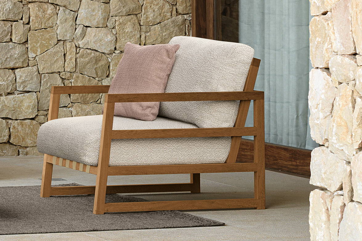 Alabama Wood lounge armchair by Talenti Alabama Wood lounge armchair by Talenti
