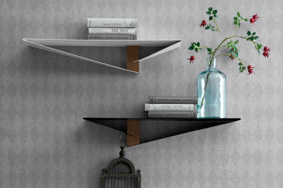 Albatros shelves with different finishes