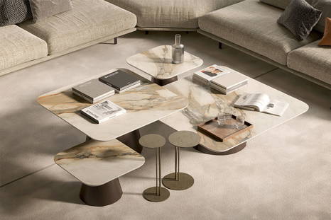 Albert Keramik square coffee tables by Cattelan Italia.