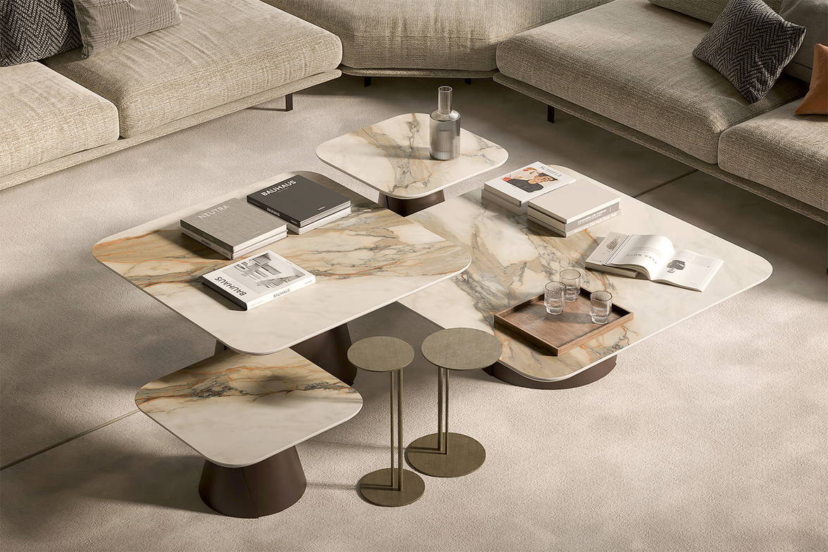 Albert Keramik square coffee tables by Cattelan Italia. Albert Keramik square coffee tables by Cattelan Italia.