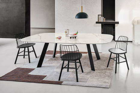 Alexander dining table with Strike dining chairs by Midj