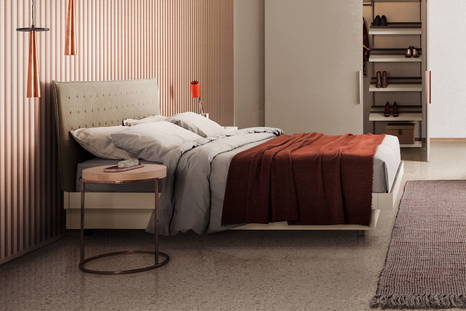 Alfa bed with storage by Pianca