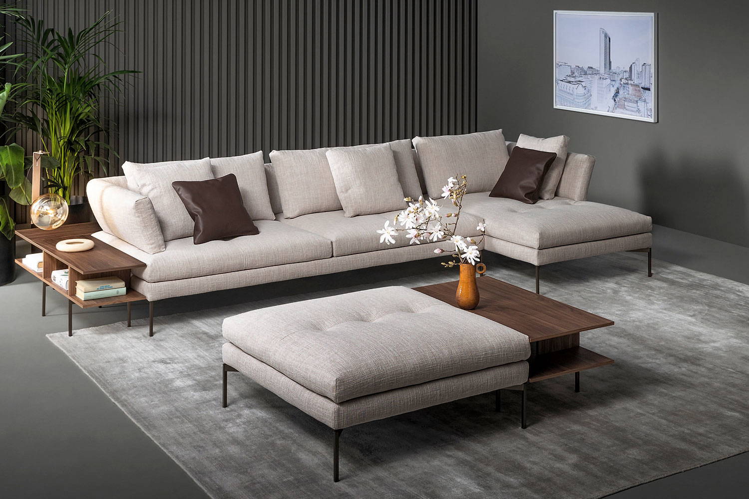 Aliante Sectional Sofa with Chaise