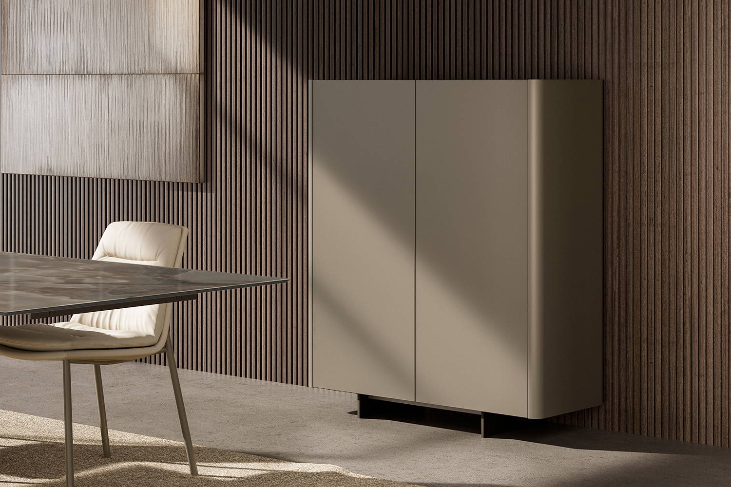 Alma cupboard is wall-mounted