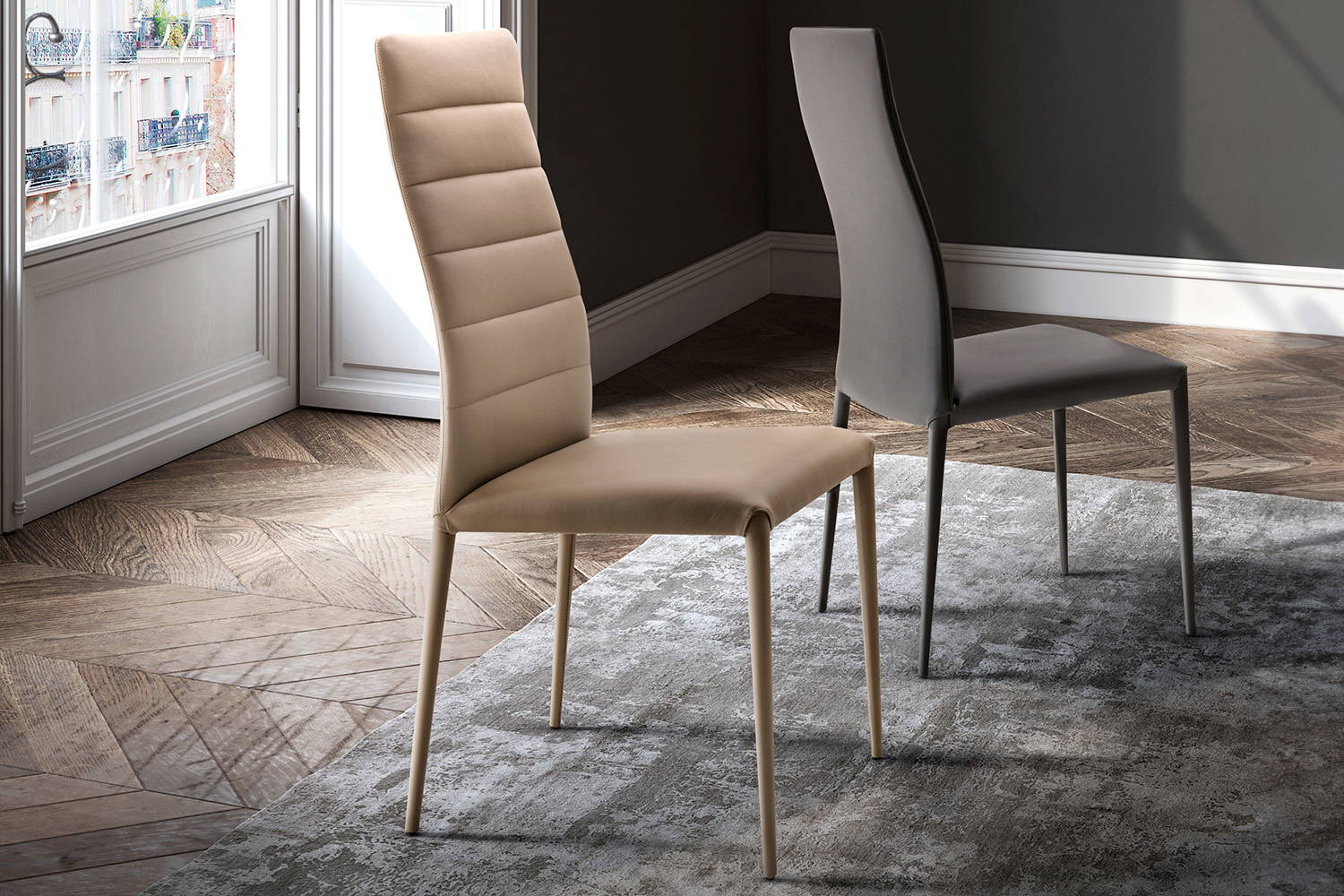 Altea upholstered dining chair designed by eforma