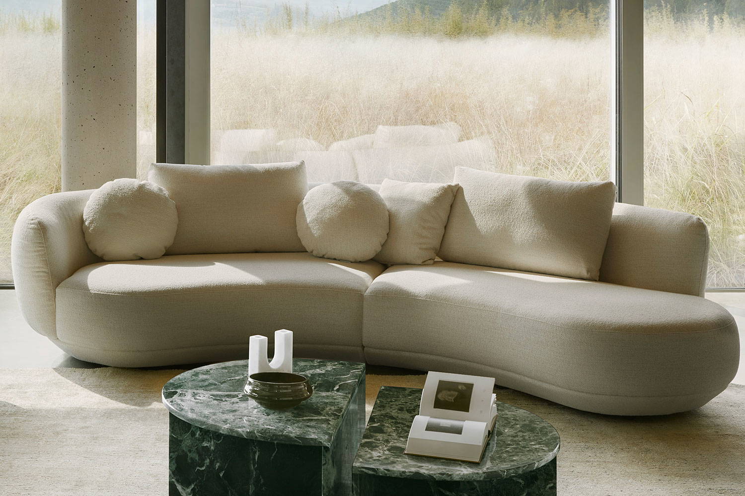 The Amalfi Curved Sectional by Nicoline Italia.