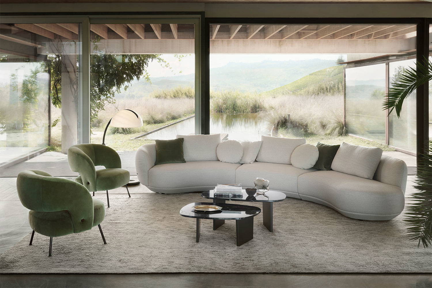 Amalfi XL Curved Sectional Sofa