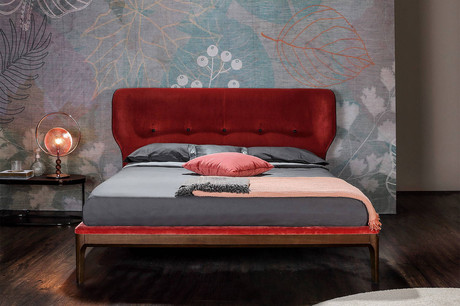 Ambra bed by Tonin Casa front view