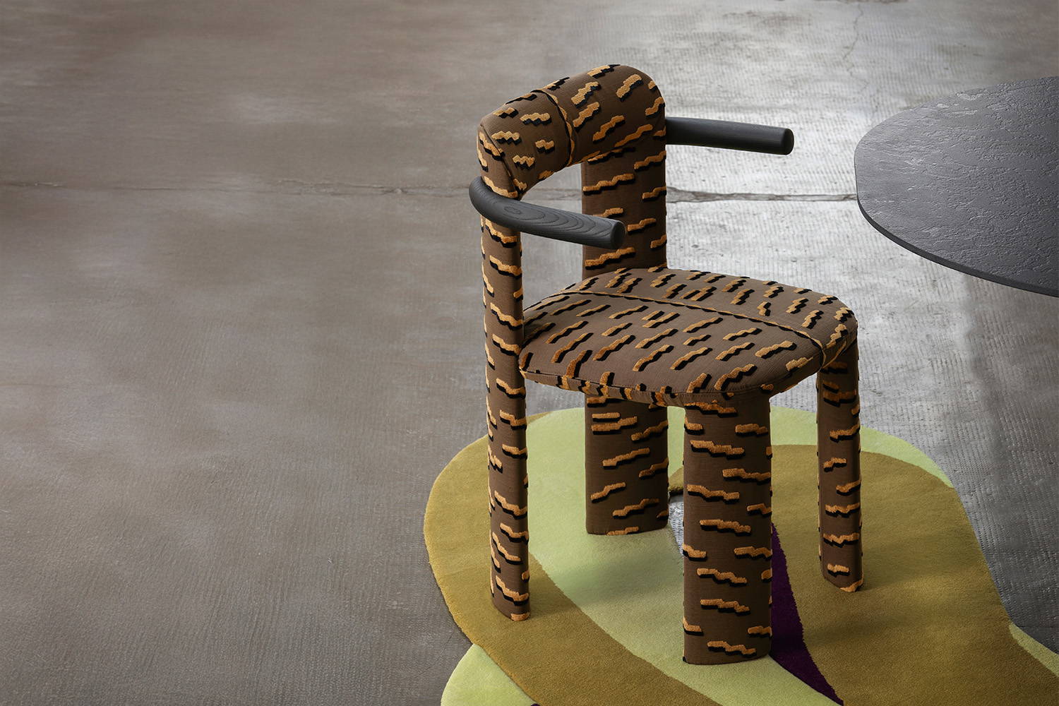 Amia Upholstered Dining Chair with Arms