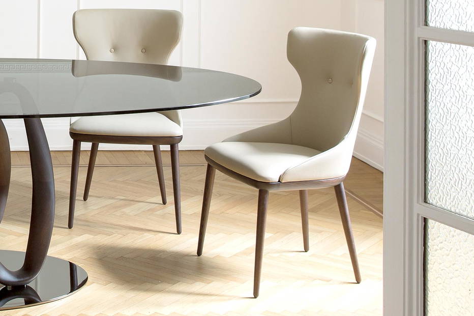 Andy dining chairs by Porada with Infinity dining table