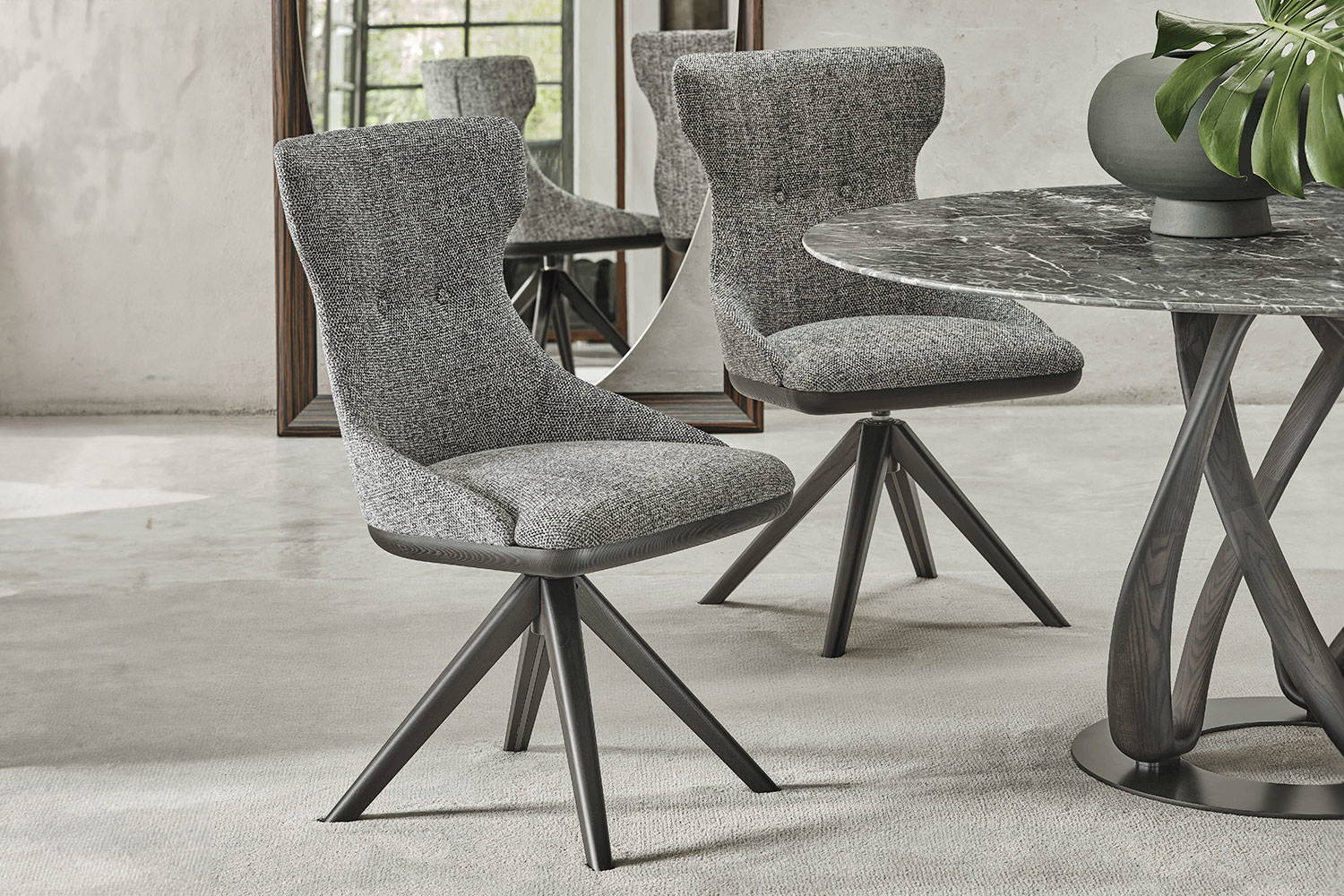 Andy Swivel Dining Chairs by Porada
