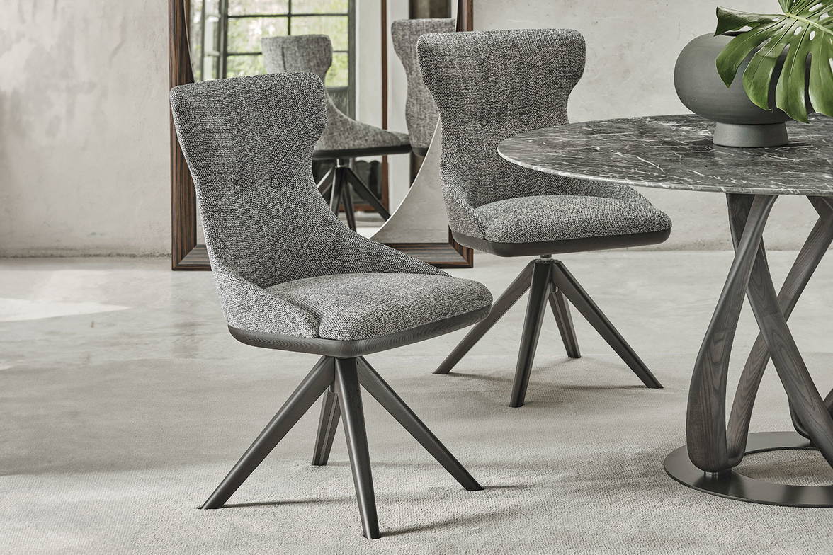 Andy Swivel Dining Chairs by Porada Andy Swivel Dining Chairs by Porada