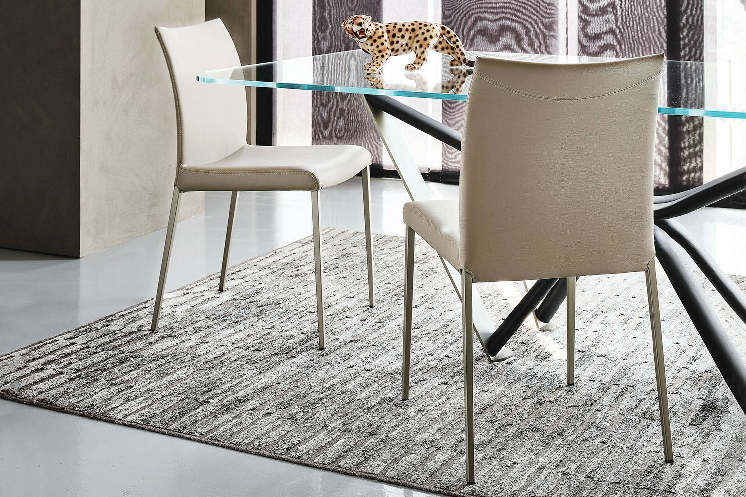 Anna high back dining chairs by Cattelan Italia