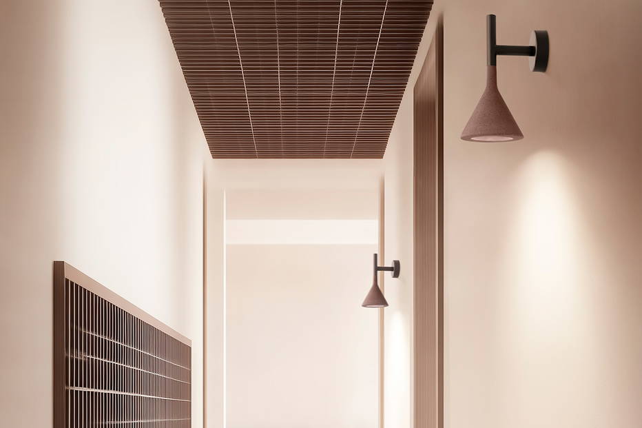 Aplomb Mini Wall Sconces in hallway