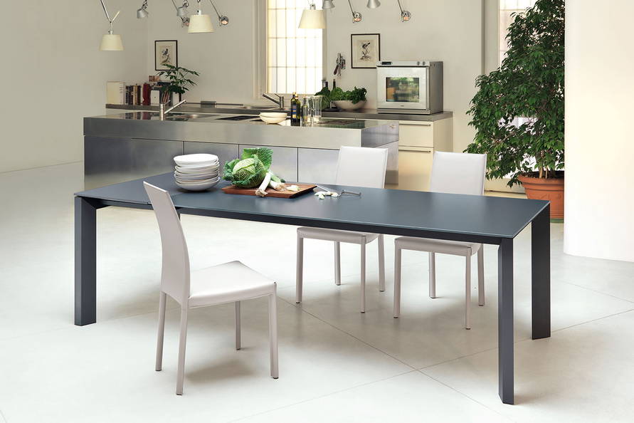 Apollo Extension Glass Dining Table