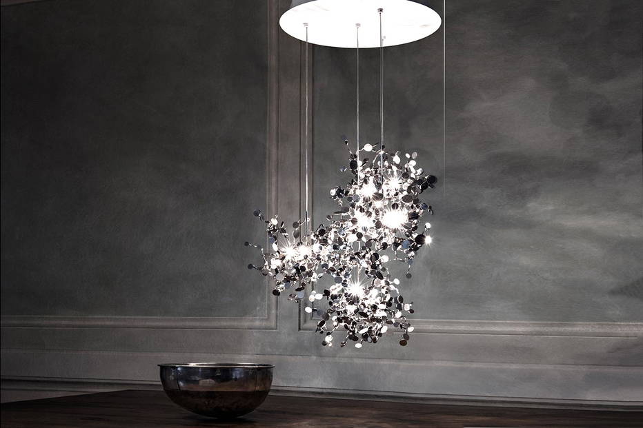 Argent 4pc Round Pendant Light