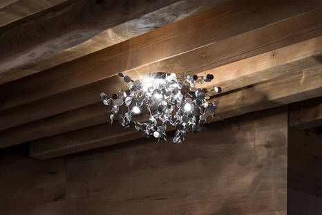 Argent ceiling light by Terzani