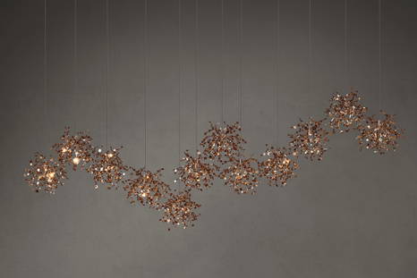 Argent Mon Bijou Linear 12 Suspension Light from Terzani 