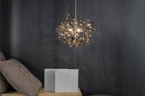 Argent pendant light in gold color