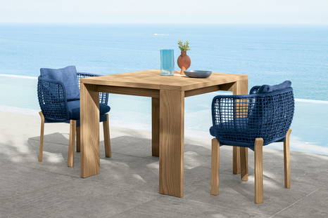 Argo wood bistro table by Talenti