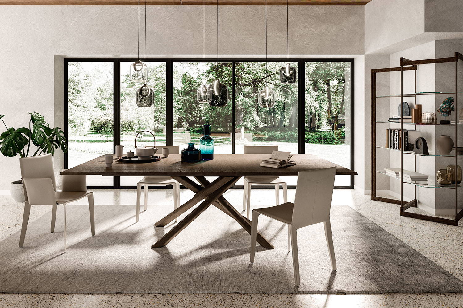 Arizona Extension Dining Table by Ozzio Italia | room service 360°